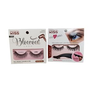 Kiss Ever Ez Lashes and Blowout Lash Pompadour Variety Lot Beauty